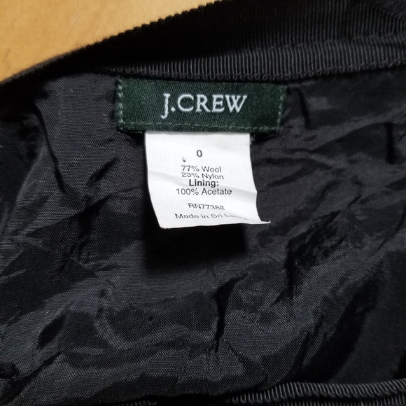 J. Crew black wool skirt EUC - Picture 2 of 2